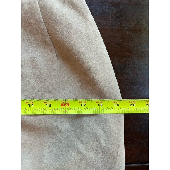 Vintage Embroidered ST. ANTHONY COLLECTION Faux Suede Long Pencil Skirt, Size 8 - Picture 6 of 8